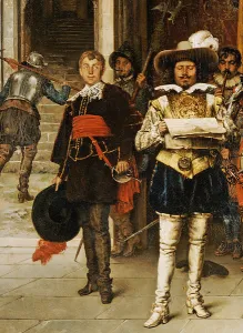 Musketeers of the King, 1885 (oil on canvas) (detail of 401594) Musketeers of the King, 1885 (oil on canvas) (detail of 401594)