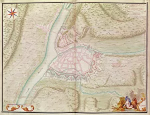 Namur and the surrounding area, from Atlas de Louis XIV. Plans des places etrangeres'