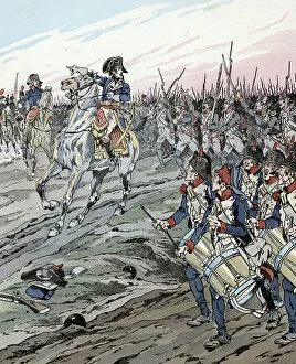Guerre Gallery: Napoleon Bonaparte during the Battle of Marengo (1800), 1896 (illustration)
