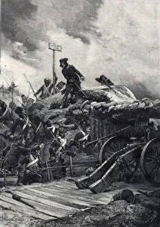 Cannon Collection: Napoleon Bonaparte at the siege of Toulon, 1793 - Bonaparte au siege de Toulon (18 December 1793)