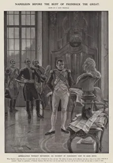 Napoleon before the bust of Frederick the Great (litho) Napoleon before the bust of Frederick the Great (litho)