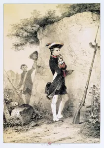Napoleon I (1769-1821) at Military School in 1783, illustration from L'Empereur Napoleon I (1769-1821) at Military School in 1783, illustration from L'Empereur