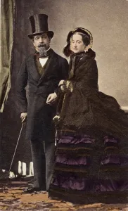 Napoleon III and Empress Eugenie by Disderi (1819-1889) - circa 1865 - Digital colouring Napoleon III and Empress Eugenie by Disderi (1819-1889) - circa 1865 - Digital colouring