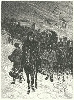 Napoleon's retreat from Moscow, 1812 (engraving) Napoleon's retreat from Moscow, 1812 (engraving)