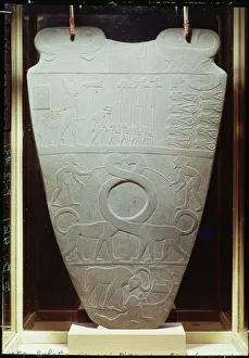 The Narmer Palette: ceremonial palette depicting King Narmer The Narmer Palette: ceremonial palette depicting King Narmer