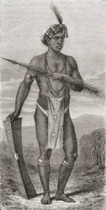 A native of Manado, Celebes, from El Mundo en la Mano, published 1878 (litho) A native of Manado, Celebes, from El Mundo en la Mano, published 1878 (litho)
