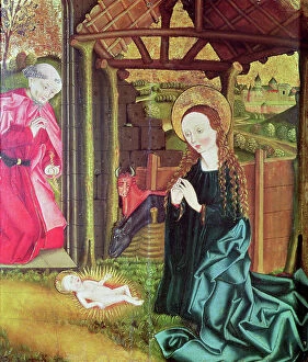 German School Gallery: The Nativity, c.1470 (oil on panel)