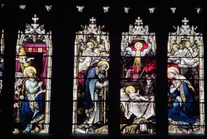 The Nativity also called The Tree of Life (stained glass) The Nativity also called The Tree of Life (stained glass)