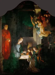The Nativity of Christ - Michael Sittow (maitre Michiel) (1460/68-1525) The Nativity of Christ - Michael Sittow (maitre Michiel) (1460/68-1525)