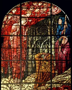The Nativity Window, detail, The Shepherds, 1888 (stained glass) The Nativity Window, detail, The Shepherds, 1888 (stained glass)
