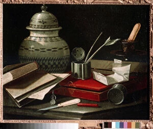 Nature morte avec instruments d'ecriture (Still life with writting implements)