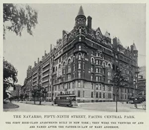 The Navarro, Fifty-Ninth Street, facing Central Park (b / w photo)