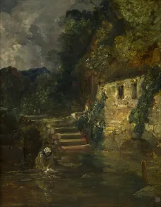 A Mill near Tintern, c. 1824-26 (oil on panel, mahogany) A Mill near Tintern, c. 1824-26 (oil on panel, mahogany)