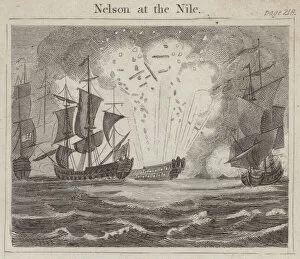 Admiral Nelson Gallery: Nelson at the Nile (engraving)