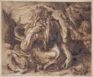 Neptune, 1610 (pen & ink heightened with gouache on paper) Neptune, 1610 (pen & ink heightened with gouache on paper)