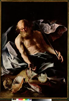 Bernardo Strozzi Collection: Neptune, 17th century (oil on canvas)