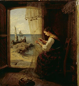 Repairing Collection: The Net Binder, 1862 (painting)