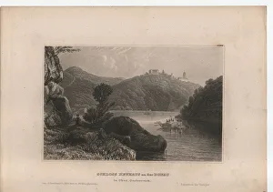 Neuhaus Castle on the Danube, 1838 (engraving) Neuhaus Castle on the Danube, 1838 (engraving)