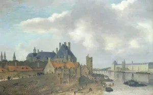 Nevers Hotel and the Louvre Palace, 1637 (oil on wood) Nevers Hotel and the Louvre Palace, 1637 (oil on wood)