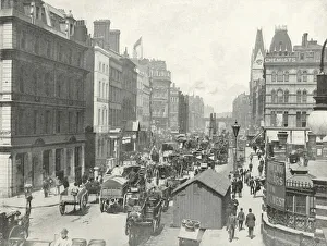 New Bridge Street Gallery: New Bridge Street, Blackfriars (b / w photo)