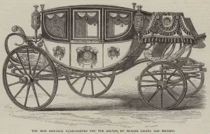 The New Carriage constructed for the Sultan, by Messrs Laurie and Marner (engraving) The New Carriage constructed for the Sultan, by Messrs Laurie and Marner (engraving)