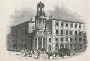 The New Coal Exchange, Thames Street (engraving) The New Coal Exchange, Thames Street (engraving)