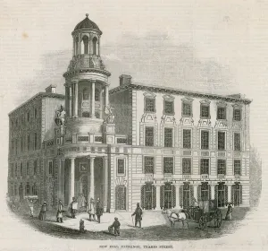 The New Coal Exchange, Thames Street (engraving) The New Coal Exchange, Thames Street (engraving)