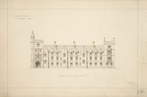 New College Oxford: Proposed New Buildings, 1870-79 (ink on paper) New College Oxford: Proposed New Buildings, 1870-79 (ink on paper)