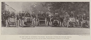 Military Service Gallery: The New Corps of Automobile Volunteers, Motor-Cars offered for Military Service (b / w photo)