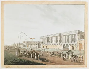 The New Court House and Chandpam Ghaut from the Views of Calcutta, 1787 (aquatint The New Court House and Chandpam Ghaut from the Views of Calcutta, 1787 (aquatint