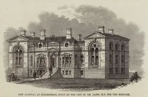 New Hospital at Birkenhead, built at the Cost of Mr Laird, MP for the Borough (engraving) New Hospital at Birkenhead, built at the Cost of Mr Laird, MP for the Borough (engraving)