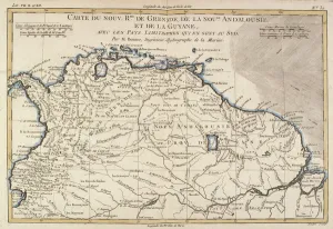 The New Kingdoms of Grenada, New Andalucia and Guyana, from Atlas de Toutes The New Kingdoms of Grenada, New Andalucia and Guyana, from Atlas de Toutes