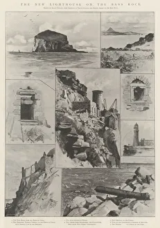 Amedee (after) Forestier Gallery: The New Lighthouse on the Bass Rock (litho)