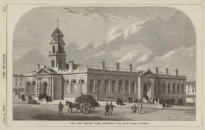 The New Market Hall, Burnley, Mr James Green, Architect (engraving) The New Market Hall, Burnley, Mr James Green, Architect (engraving)