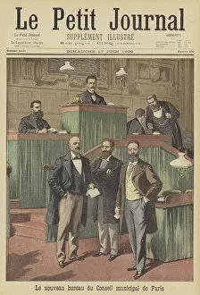 Chamber Gallery: The new Paris municipal council (colour litho)