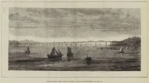 The New Railway Bridge over the Severn, at Lydney, Gloucestershire (engraving) The New Railway Bridge over the Severn, at Lydney, Gloucestershire (engraving)