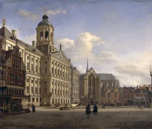 The New Town Hall, Amsterdam, 1668 (oil on canvas) The New Town Hall, Amsterdam, 1668 (oil on canvas)
