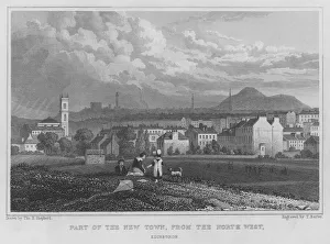 Part of the New Town, from the North West, Edinburgh (engraving) Part of the New Town, from the North West, Edinburgh (engraving)