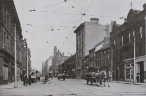 Pilgrim Street Gallery: Newcastle, Pilgrim Street (b / w photo)