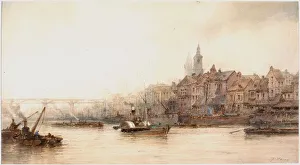 Newcastle River Frontage (bodycolour, pencil & w / c on paper) Newcastle River Frontage (bodycolour, pencil & w / c on paper)