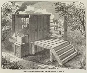 Newly-Invented Drying-Closet, for the Hospital at Scutari (engraving)