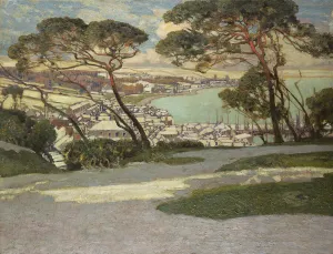 Newlyn, Penzance in the distance from Geoffrey Garnier's Garden (oil on canvas) Newlyn, Penzance in the distance from Geoffrey Garnier's Garden (oil on canvas)