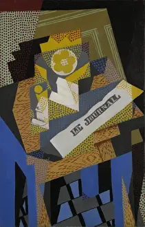 Newspaper and Fruit Dish, 1916 (oil on canvas) Newspaper and Fruit Dish, 1916 (oil on canvas)