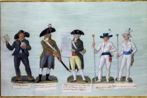 A Newspaper Seller, a Citizen Ready to Fight, a Citizen Carrying the Declaration A Newspaper Seller, a Citizen Ready to Fight, a Citizen Carrying the Declaration