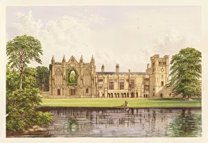 Newstead Abbey, Nottinghamshire, England. 1880 (engraving) Newstead Abbey, Nottinghamshire, England. 1880 (engraving)