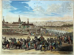 Nigeria capital of the kingdom of Benin solemn exit of King Houegbadja (1645-1689) Nigeria capital of the kingdom of Benin solemn exit of King Houegbadja (1645-1689)
