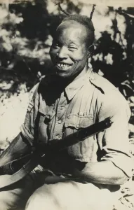 A Nigerian sergeant attached to the 5th West African Brigade, 1944 (b/w photo) A Nigerian sergeant attached to the 5th West African Brigade, 1944 (b/w photo)