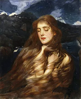 Wilfred Gabriel de Glehn Gallery: Night, 1897 (oil on panel)