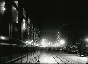 Night View near Times Square, c.1919-20 (b/w photo) Night View near Times Square, c.1919-20 (b/w photo)
