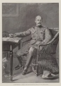 Amedee (after) Forestier Gallery: A Noble Defender of Mafeking, Major Lord Edward Cecil, Fourth Son of the Prime Minister (engraving)